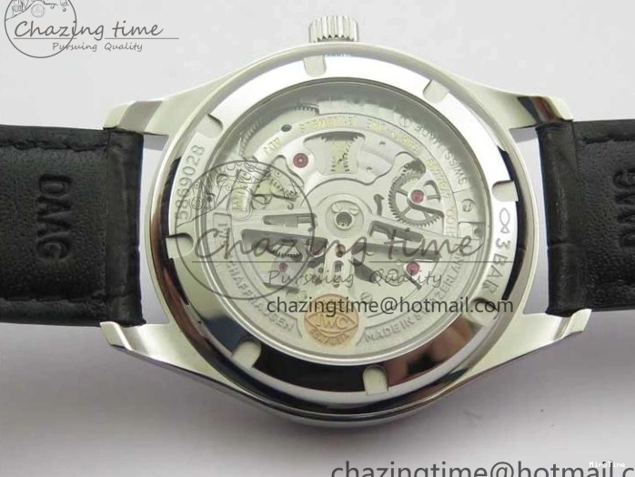 MIROTIME 0519 TimelessDesign Portuguese IW358304 ZF 1:1 Best Edition SS Blue Dial on Leather Strap A 7078